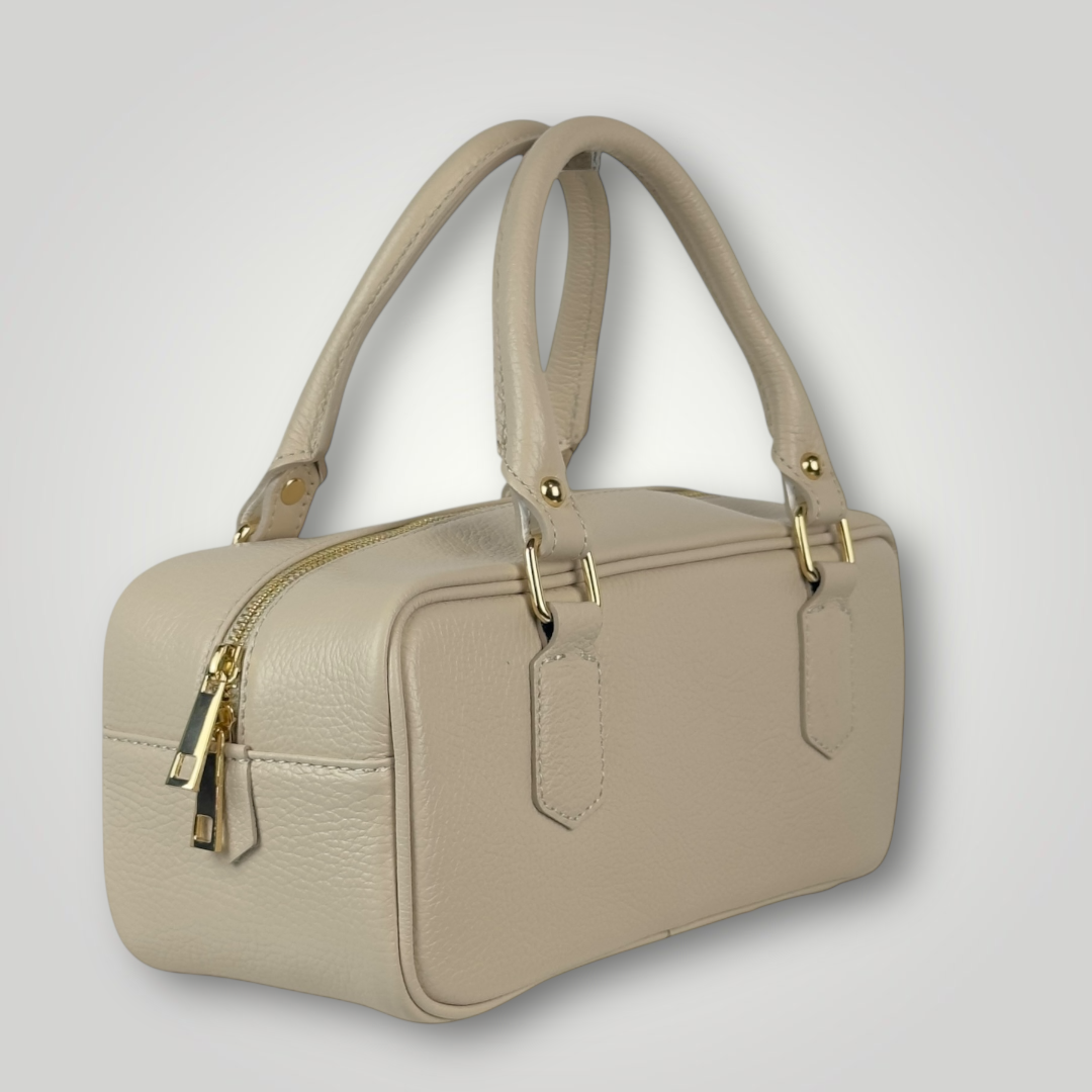 ALHENA - BAULETTO IN VERA PELLE - BURRO