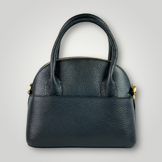 KUMA - BORSA A MANO IN VERA PELLE DOLLARO - NERO