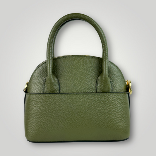 KUMA - BORSA A MANO IN VERA PELLE DOLLARO - VERDE
