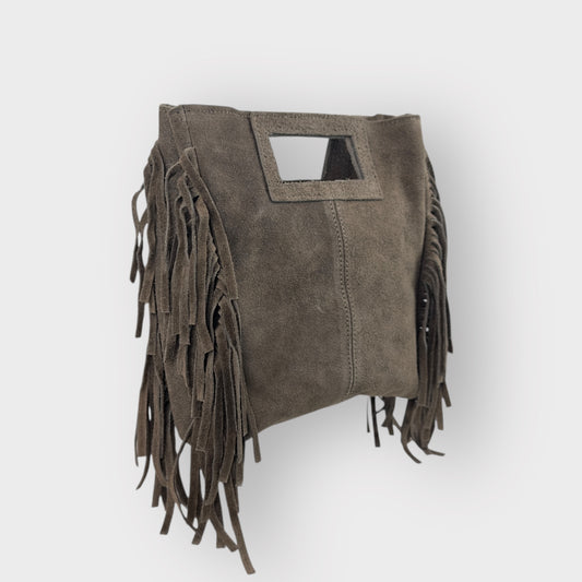 ZOSMA - VERA PELLE SCAMOSCIATA - TORTORA