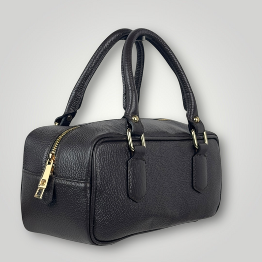 ALHENA - BAULETTO IN VERA PELLE - TESTA DI MORO