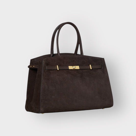 CORDELIA - VERO CAMOSCIO E PELLE TOGO - TESTA MORO