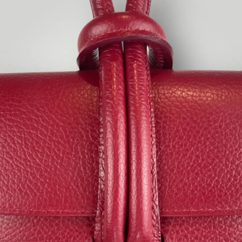 Hamal - Borsa A Mano In Vera Pelle Dollaro Rossa Borsa A Mano